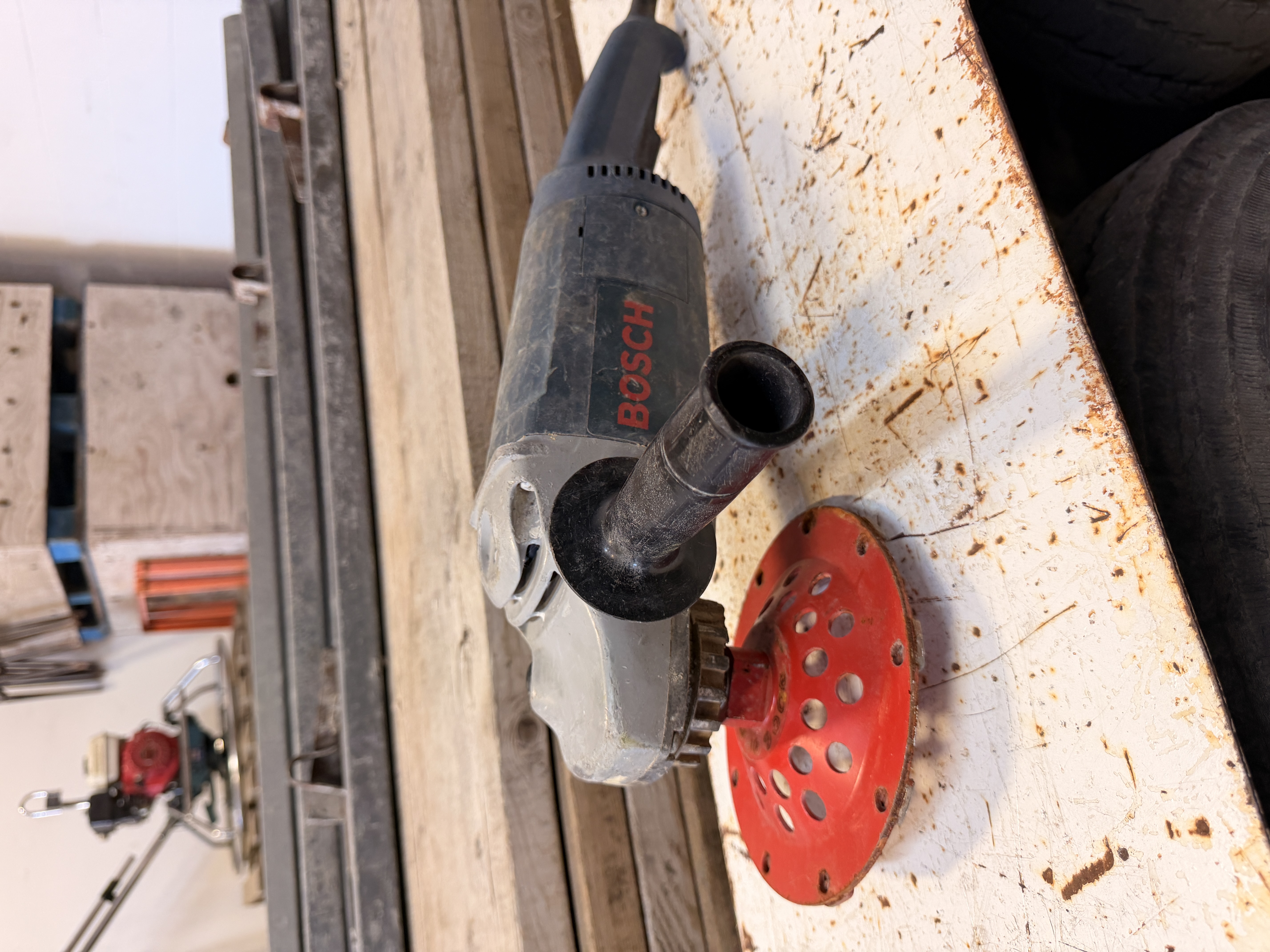Bosch 7-Inch Floor Grinder available for equipment rental in Kelowna from Paradigm Concrete