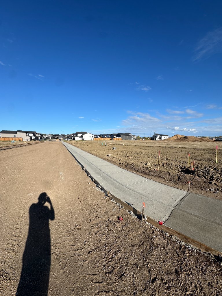 New Sidewalk Installation - Lake Country, BC