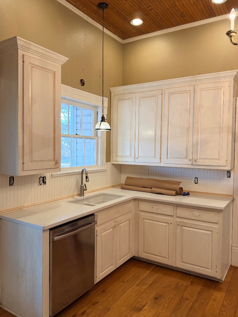 Cabinets before refinishing