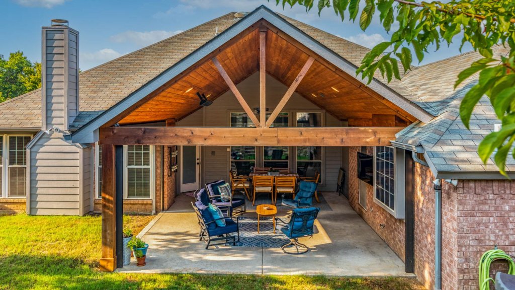 Outdoor Vaulted Addition