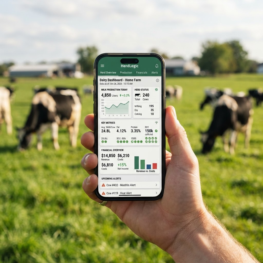 Aplicativo FDLeite ERP no celular