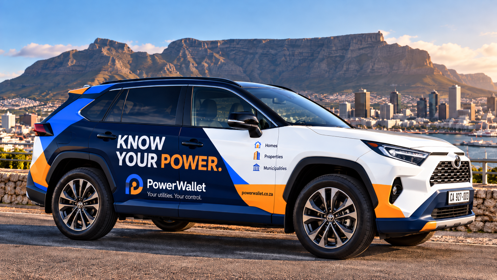 PowerWallet branded campaign vehicle