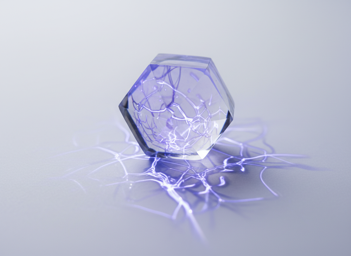 Abstract prismatic light representing AI knowledge transfer