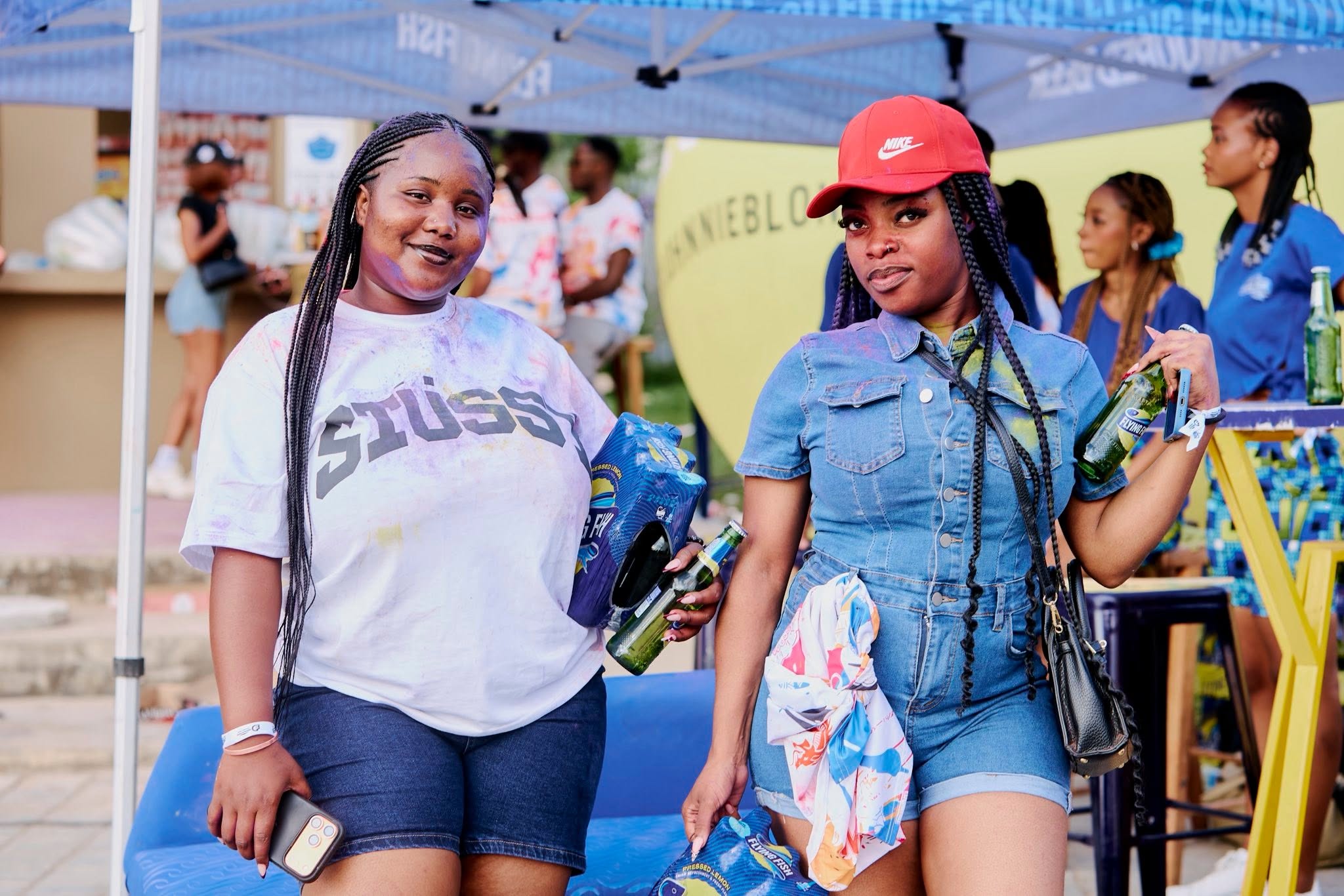 Colour, drinks and good vibes — festival-goers at the last edition.