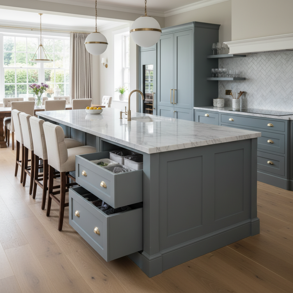 Bowdon Townhouse — bespoke kitchen view 3 in Bowdon, Cheshire