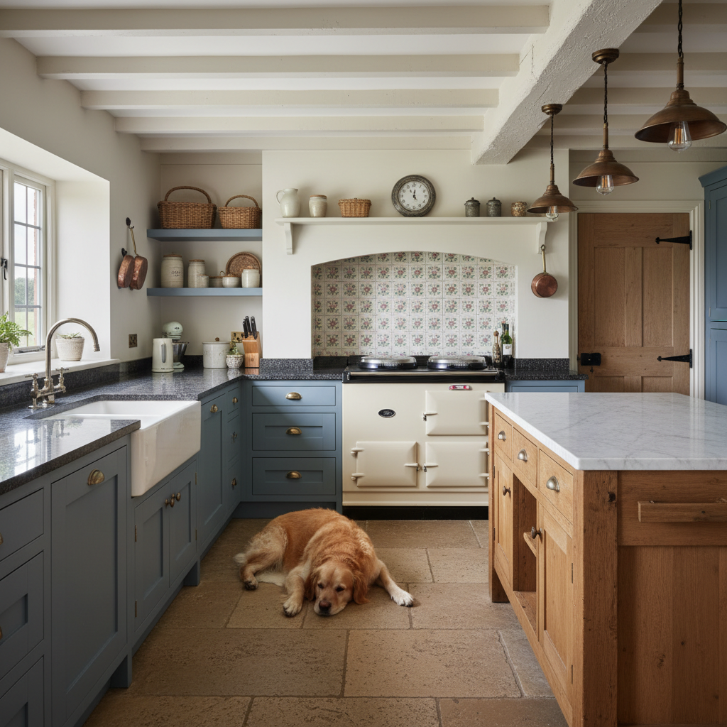 Hale Barns Farmhouse — bespoke kitchen in Hale Barns, Cheshire