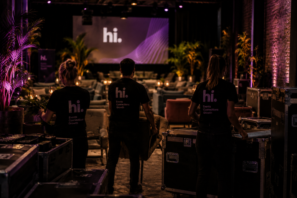 Senior professionals in a roundtable discussion at a Hi Events corporate event in London