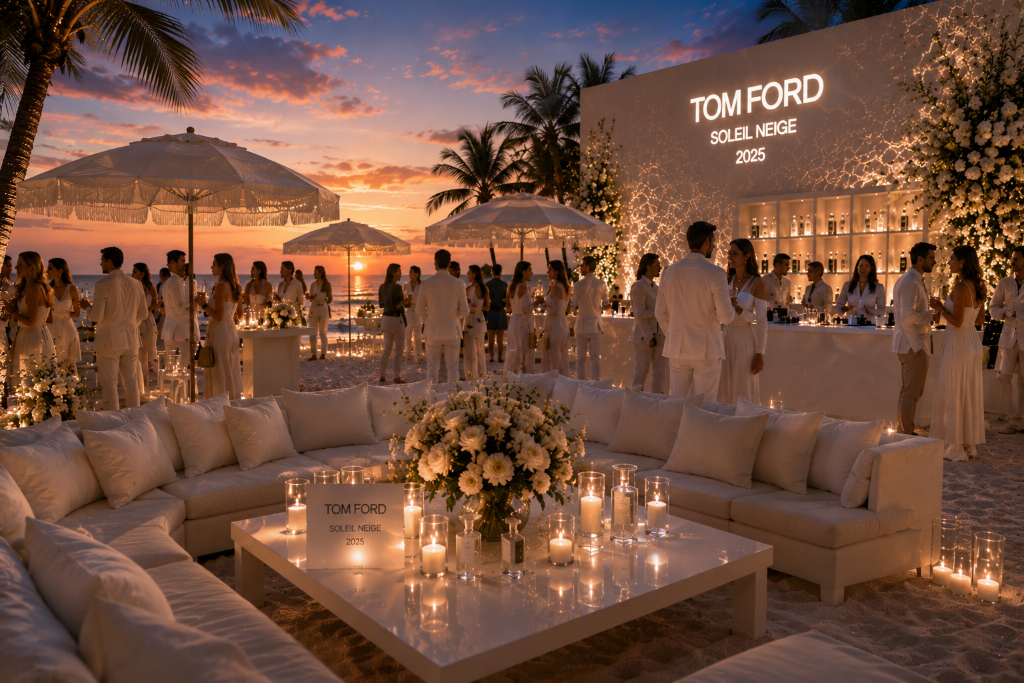 Luxury Product Activation: Tom Ford Soleil Neige - corporate event case study by Hi Events in London