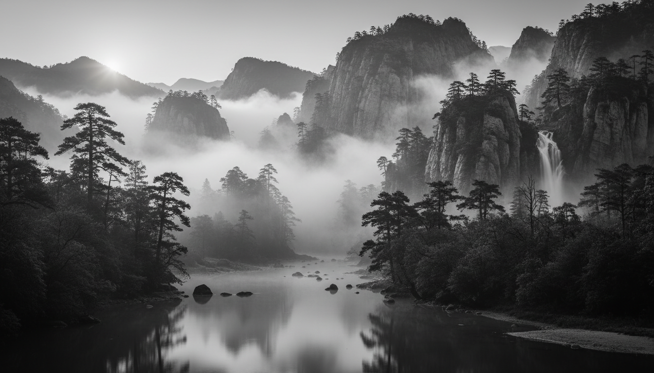 Paisaje natural inspirado en el Tao
