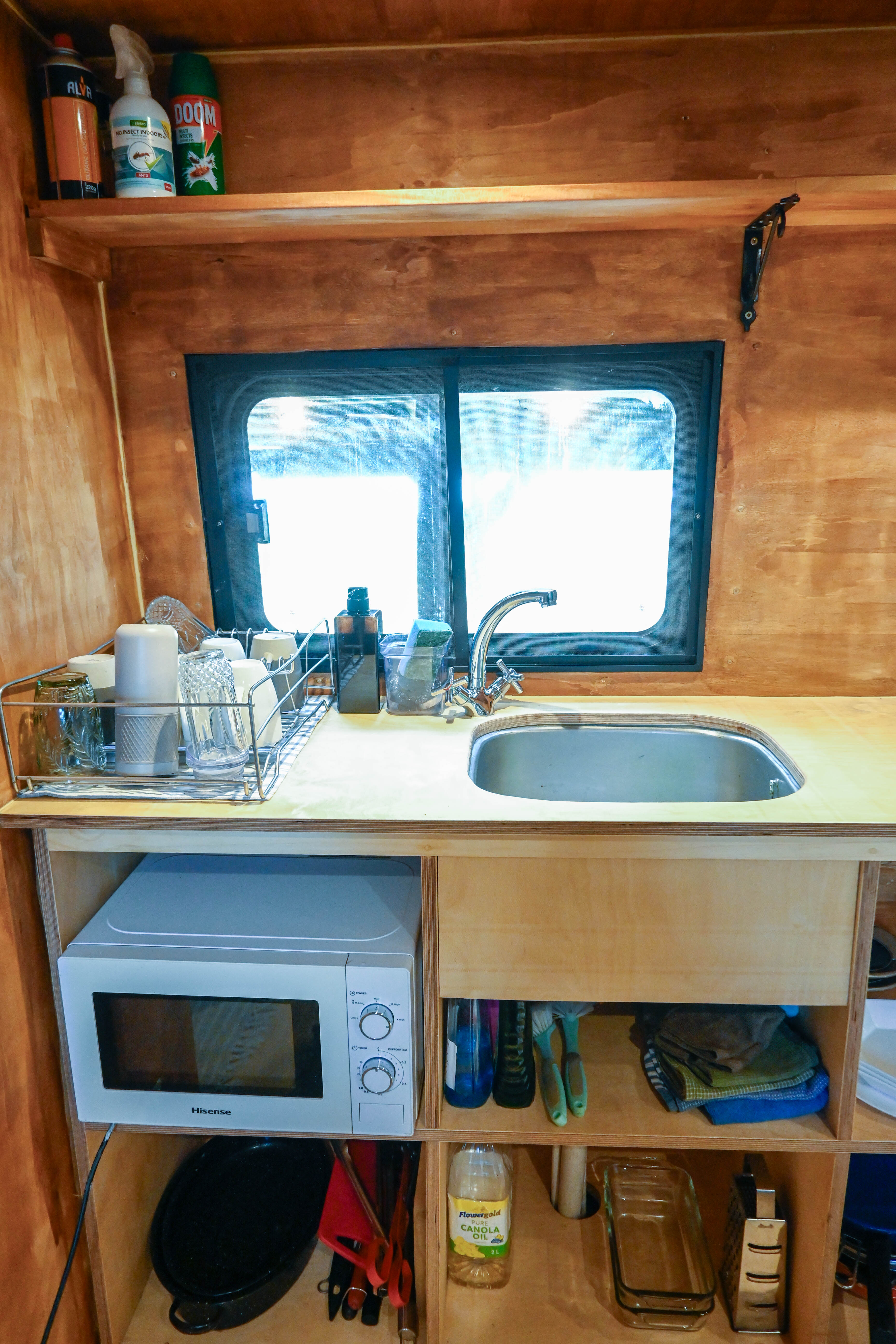 Bus kitchen detailed view