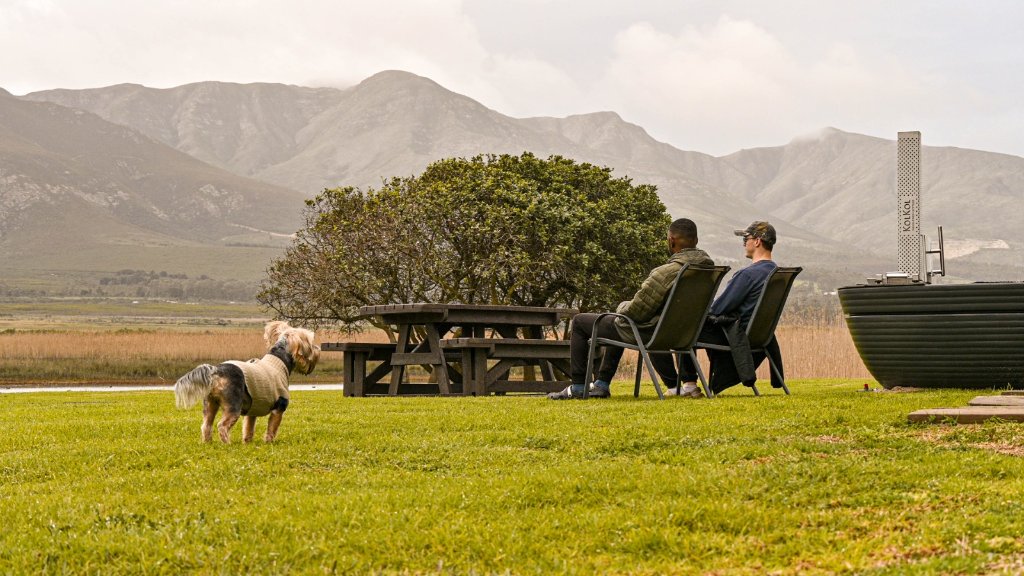 Picnic table with a view