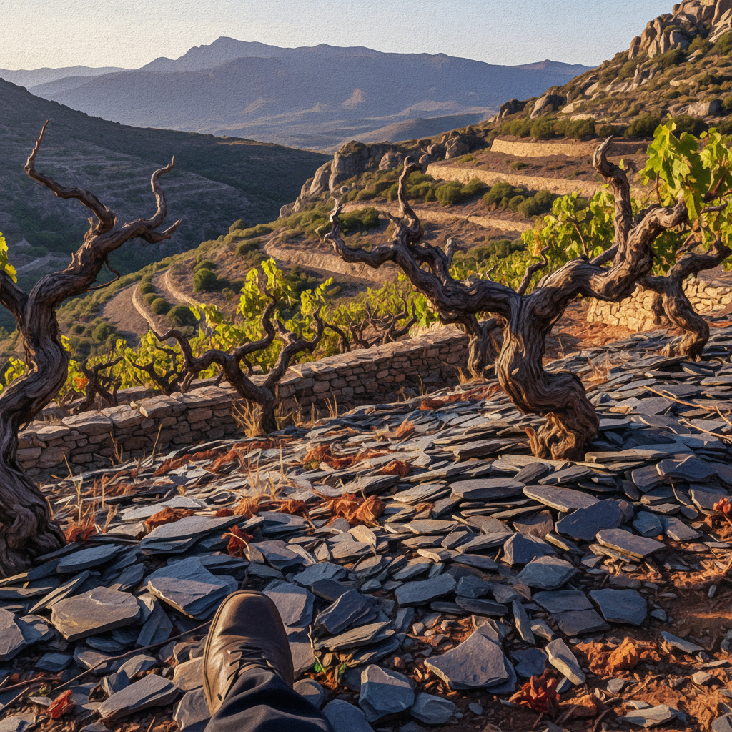 Suelos que crujen: la llicorella del Priorat y el oficio heroico de hacer vino en la roca