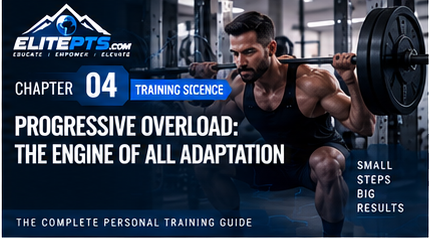 Chapter 4 header: Progressive Overload: The Engine of All Adaptation