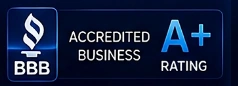 BBB Accredited Business — A+ Rating · business transparency