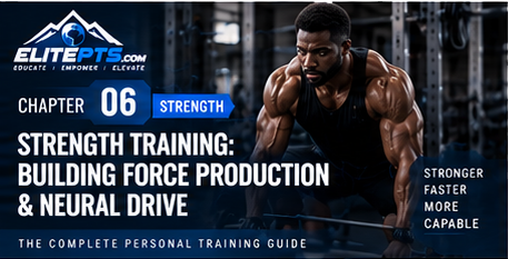 Chapter 6 header: Strength Training: Building Force Production & Neural Drive