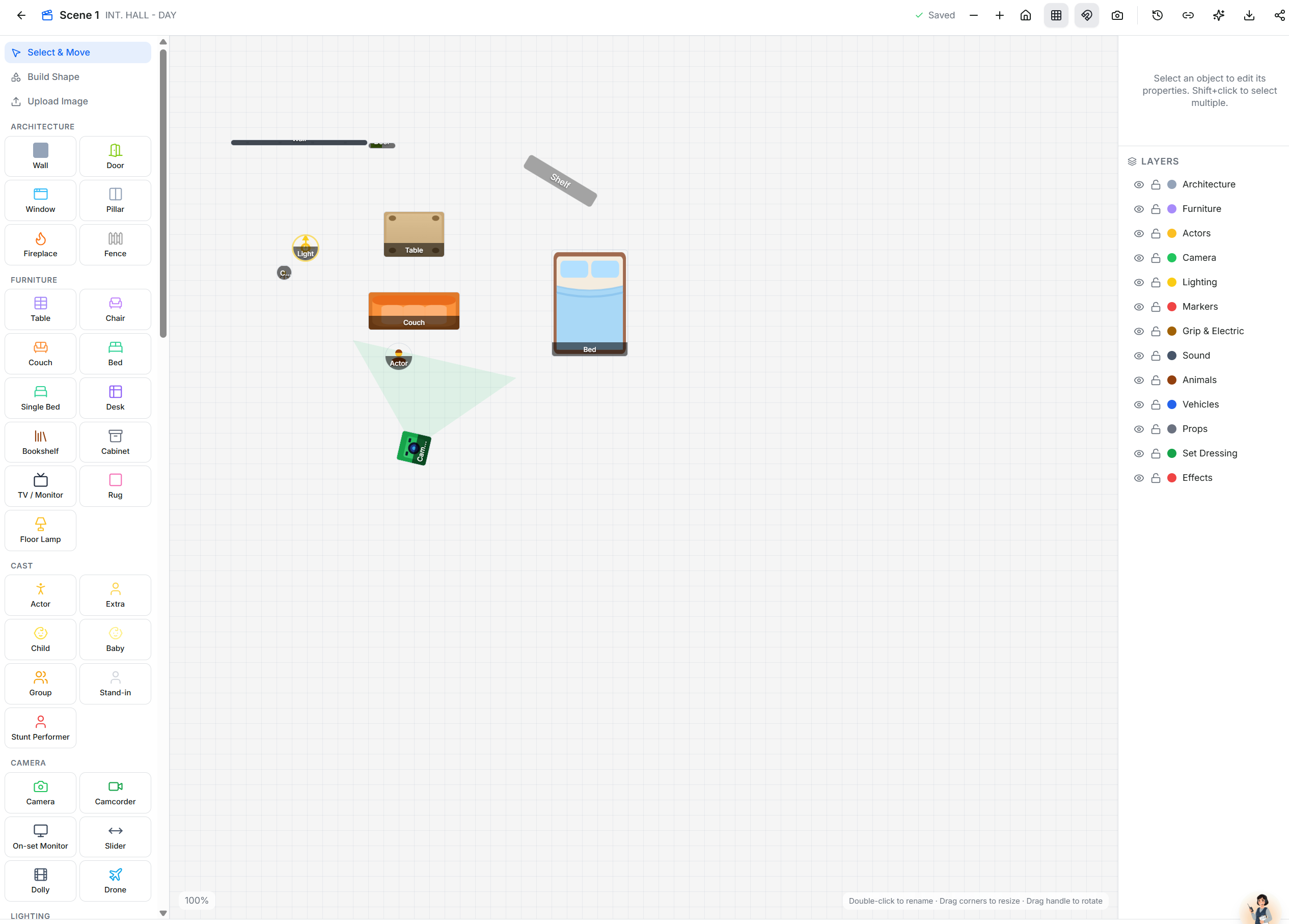 Scene Designer tool preview