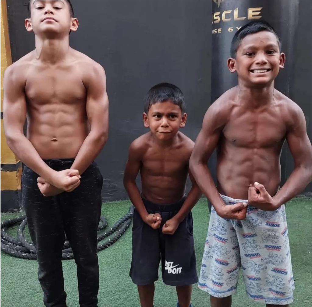 Sons Training Hard