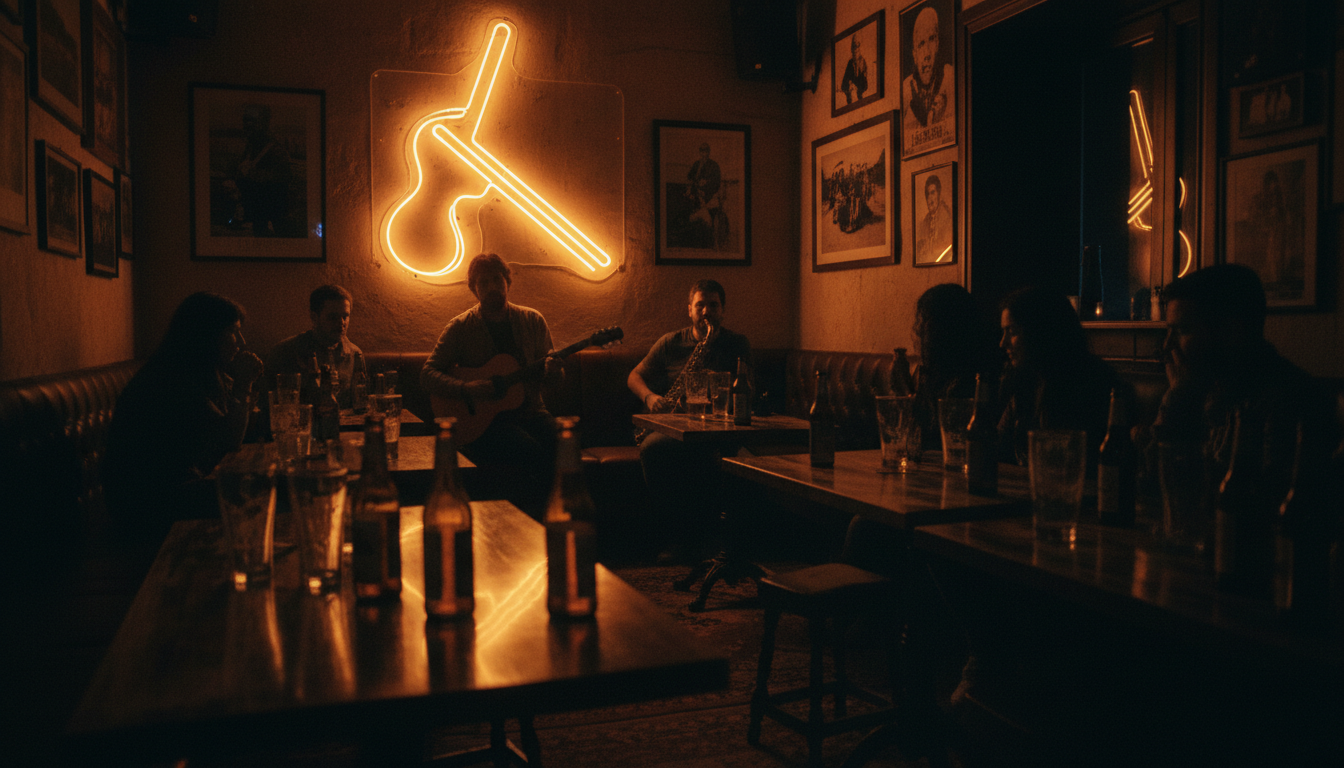 Atmosfera country italiana in un locale con musica dal vivo