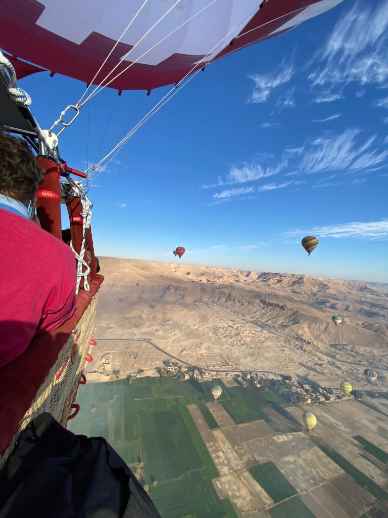 Hot air balloon ride over the Valley of the Kings