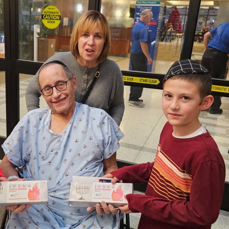 Chanukah hospital visit at Mayo Clinic