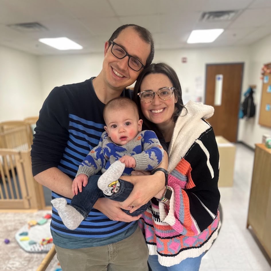 A young family at Gan Rochester Preschool