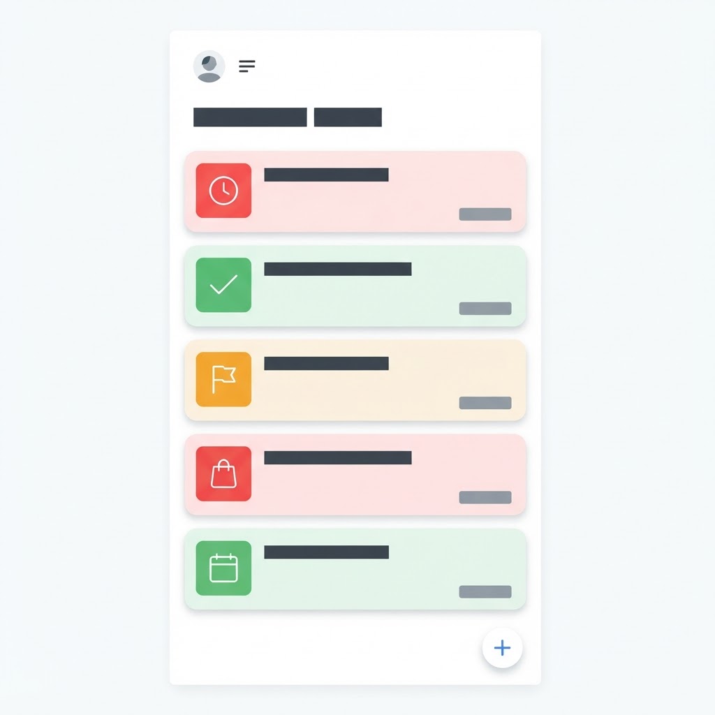 Focus Five task screen