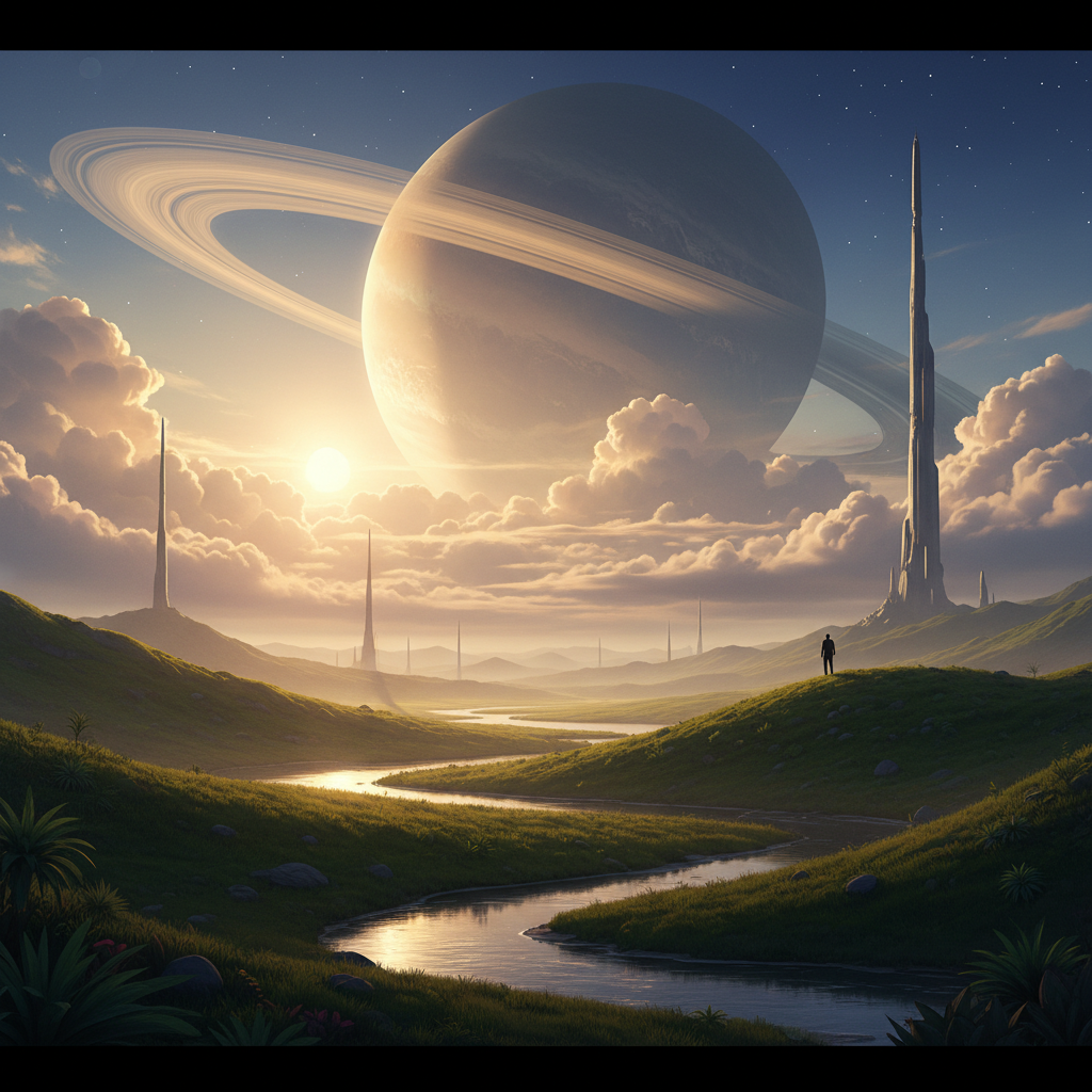 Futuristic landscape