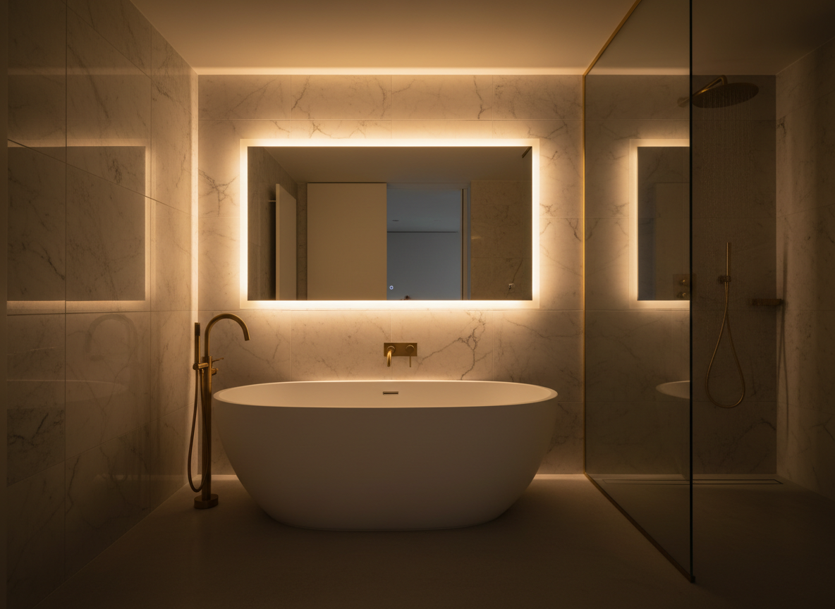 Luxury Bathroom Renovation in Coventry by Mazzy Construction Ltd — builders and renovation specialists in Coventry