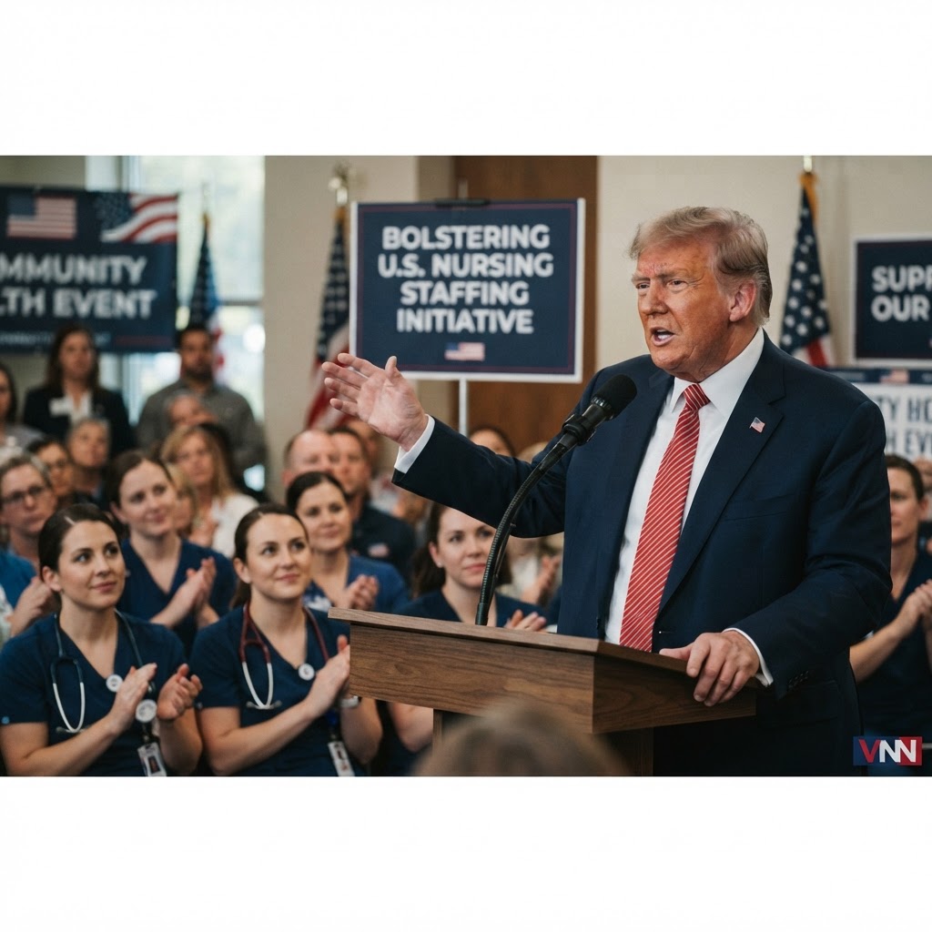 Trump Unveils $250 Million Initiative to Bolster U.S. Nursing Staffing Amid Campaign Blitz