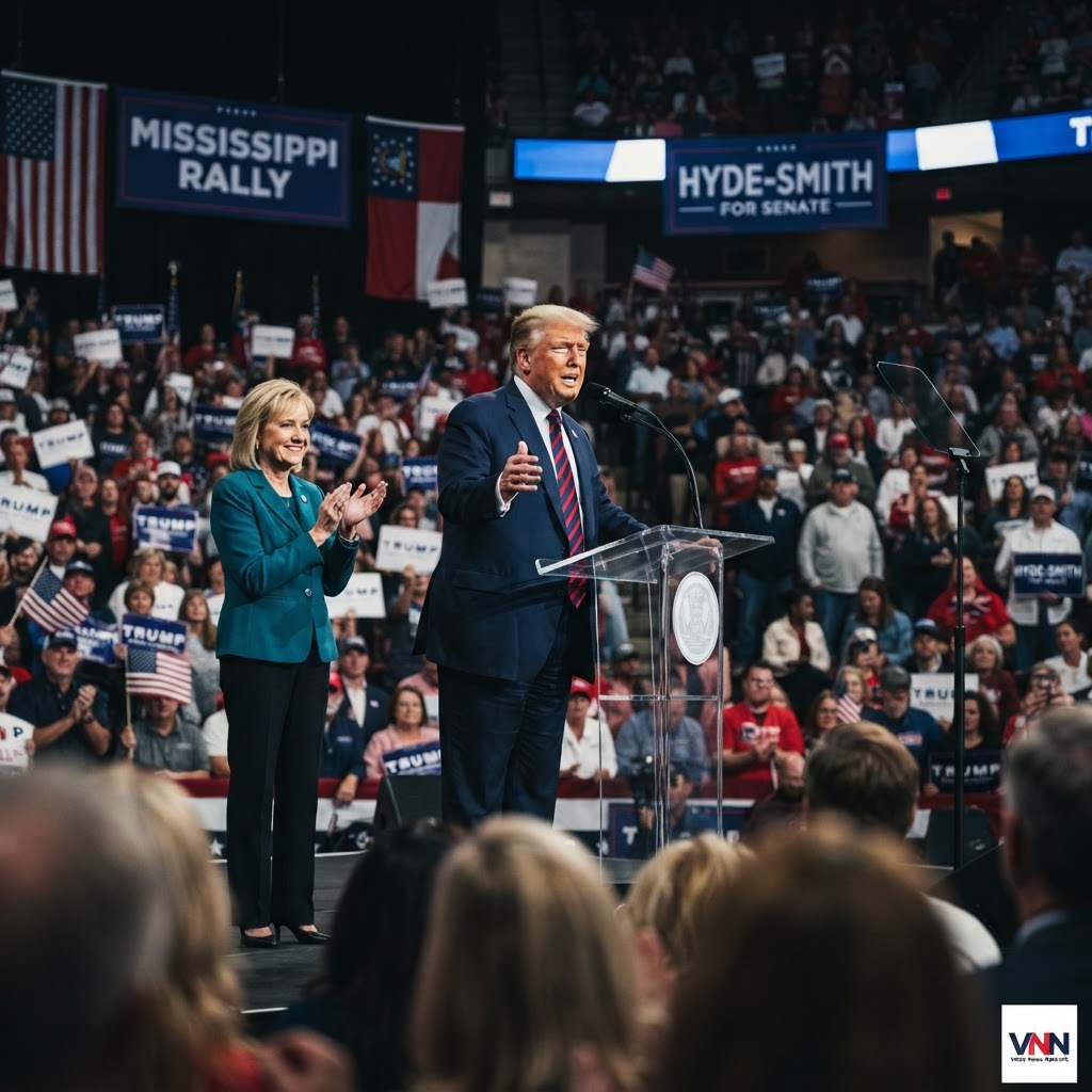 Trump Rallies Mississippi for Hyde-Smith in Show of Force at Crossroads Arena