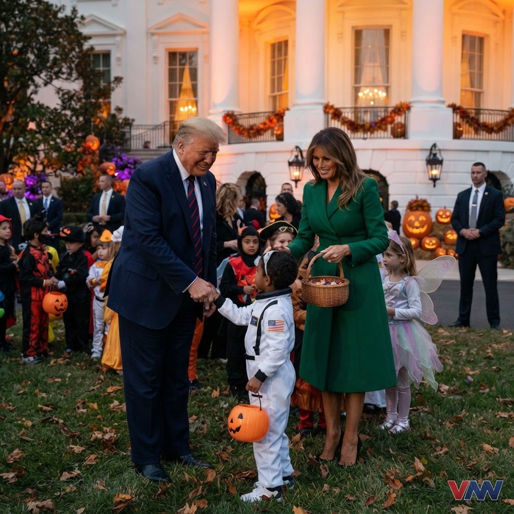 A Patriotic Celebration: The Trumps Host Annual White House Halloween Tradition