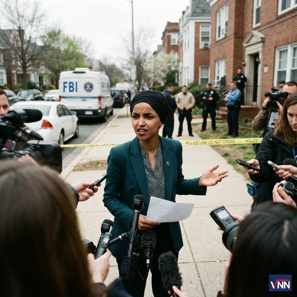 Ilhan Omar Deflects With Bizarre Response After Federal Raid on D.C. Residence