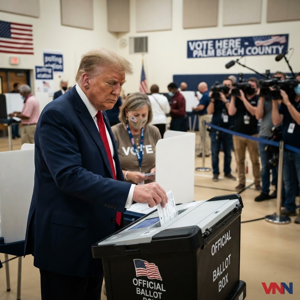 Trump Casts Ballot in Florida as Momentum Builds Toward Election Day Showdown