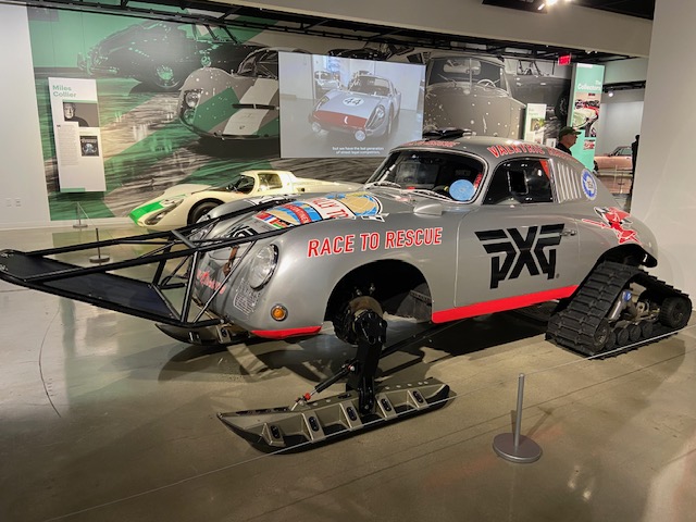 Porsche 356 "Race to Rescue" — ski tracks, World Rally Tour livery