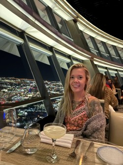 Dinner at the top — Las Vegas skyline, SEMA week night out