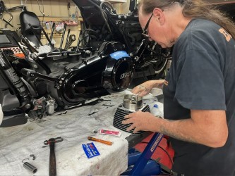 Harley engine rebuild — hands-on craftsmanship