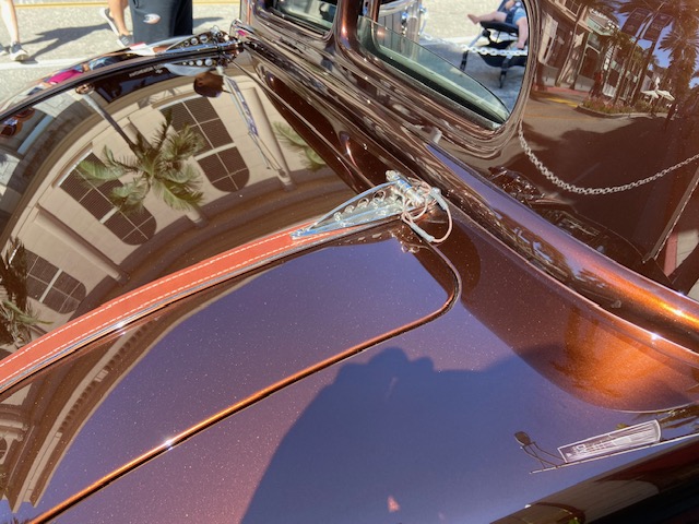 Copper-chocolate 3-window coupe — Rodeo Drive show