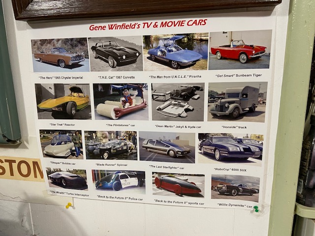 Gene Winfield birthday celebration — crown, Texaco backdrop, friends and fans