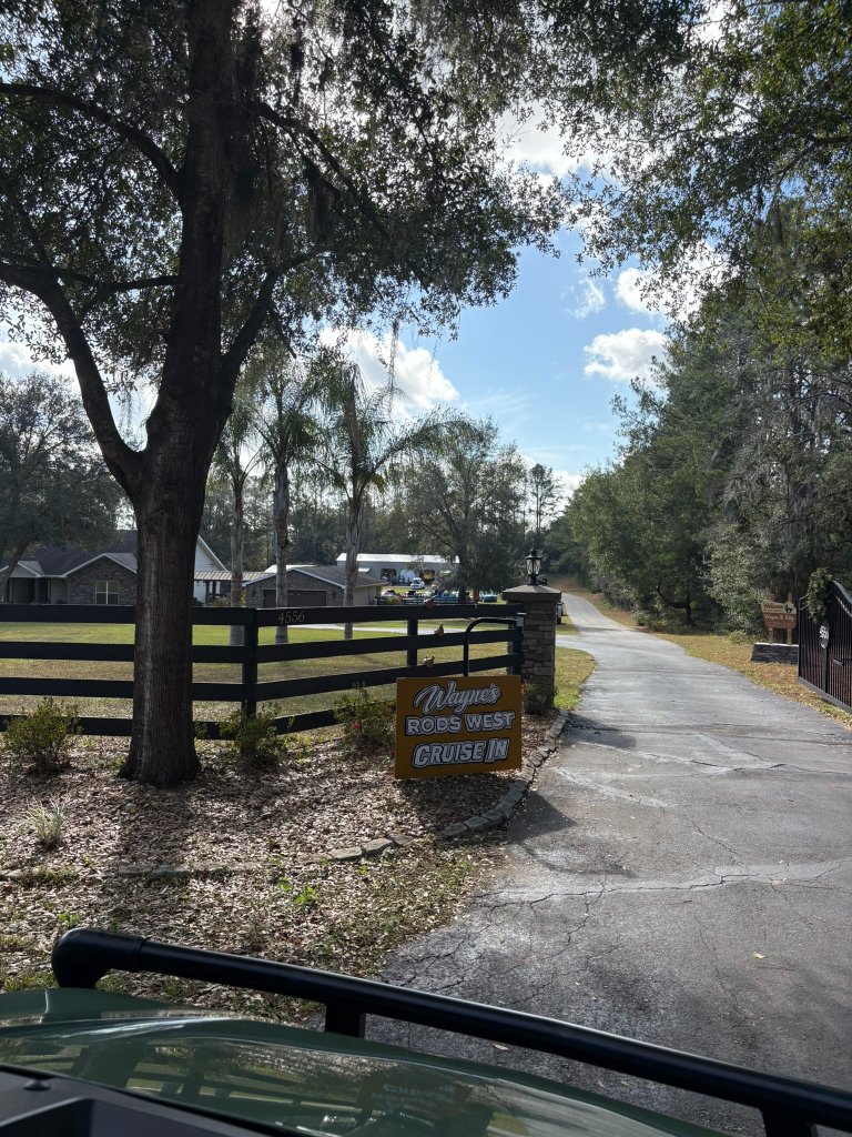 Customs and classics gathered on the property