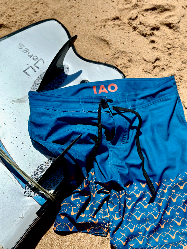 Blue-Orange Boardshorts
