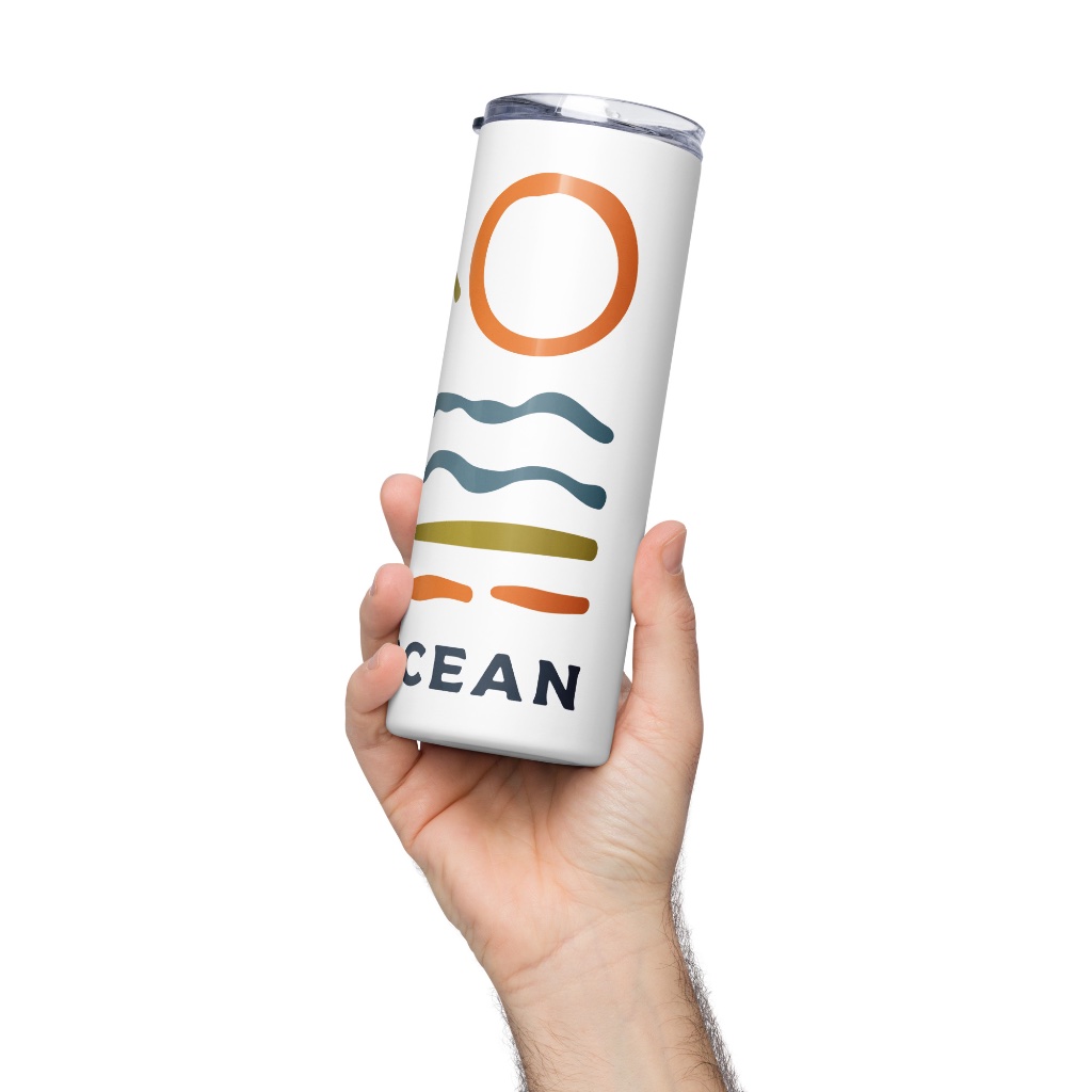 IAO Stainless Steel Tumbler — White lifestyle