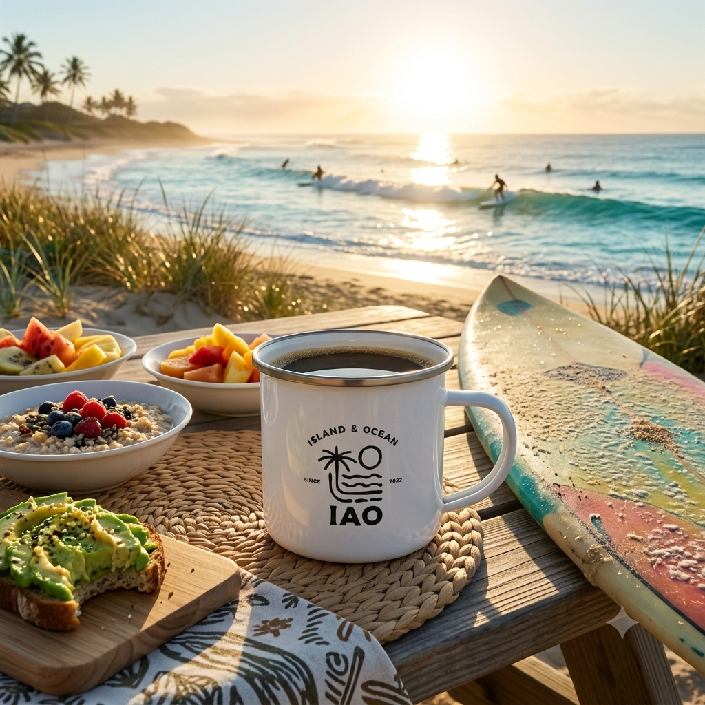 IAO Enamel Mug — White
