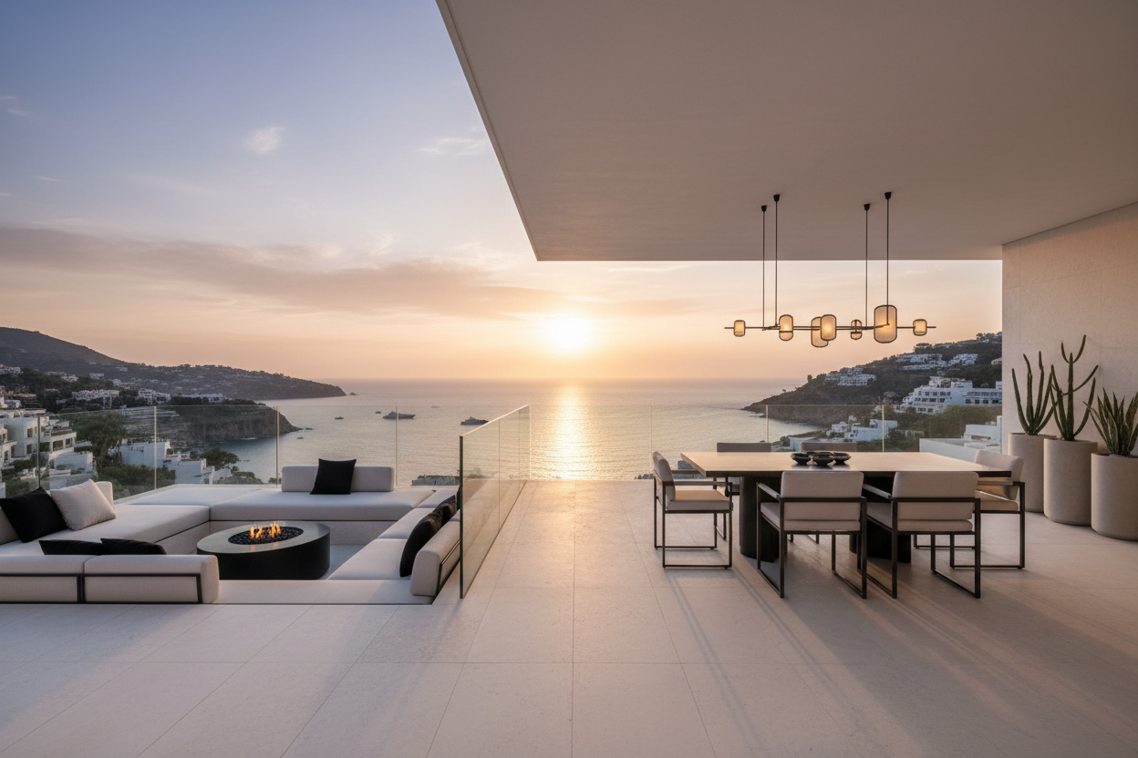 Villa Aguamarina — Luxury Retreat with Sea Views of Portixol - luxury property in Spain