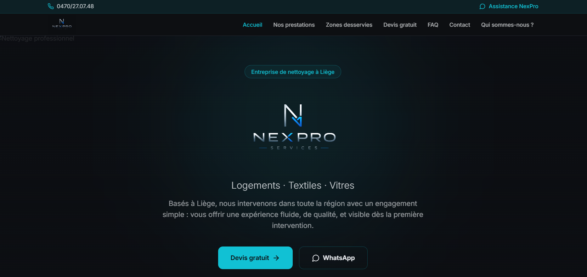 NexPro Services — Nettoyage à Liège