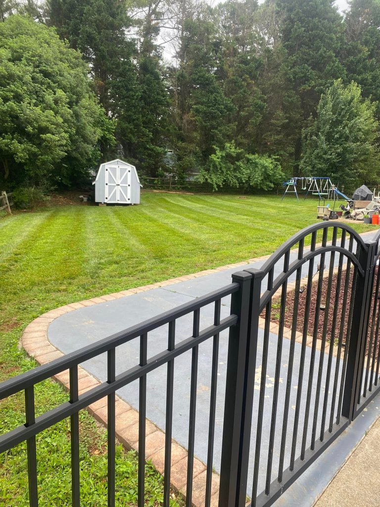 Gate & lawn — curb appeal done right