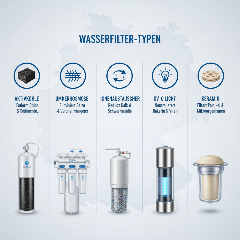 Typen von Wasserfiltern Übersicht
