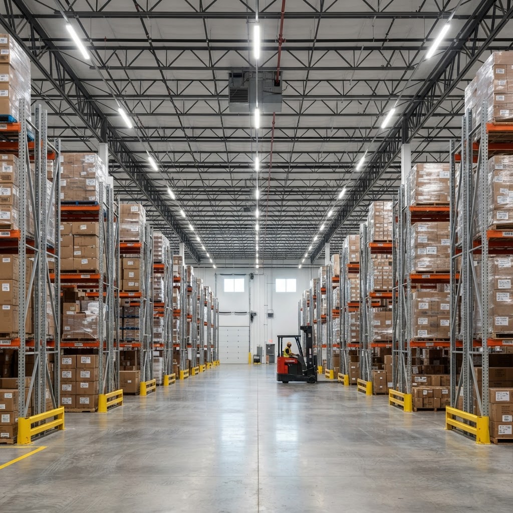 Engineered LED lighting in a working facility