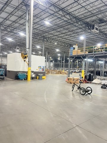 Facility before and after LED upgrade