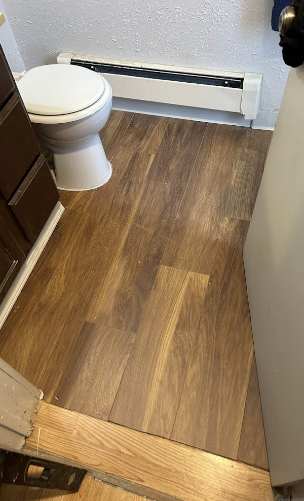 Door frame, hardware, and trim repairs