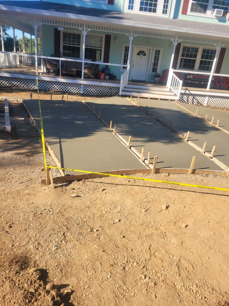 Salt finish concrete edge detail